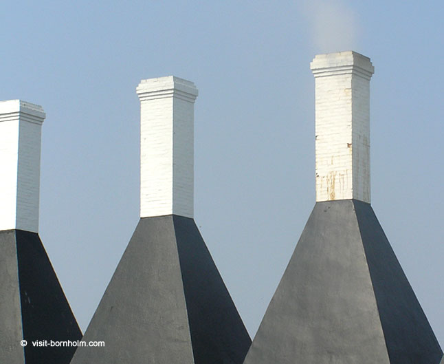 Fish smokehouse, chimneys