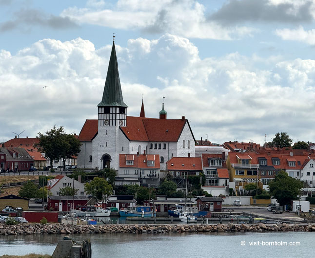 Gåtur i Rønne på Bornholm