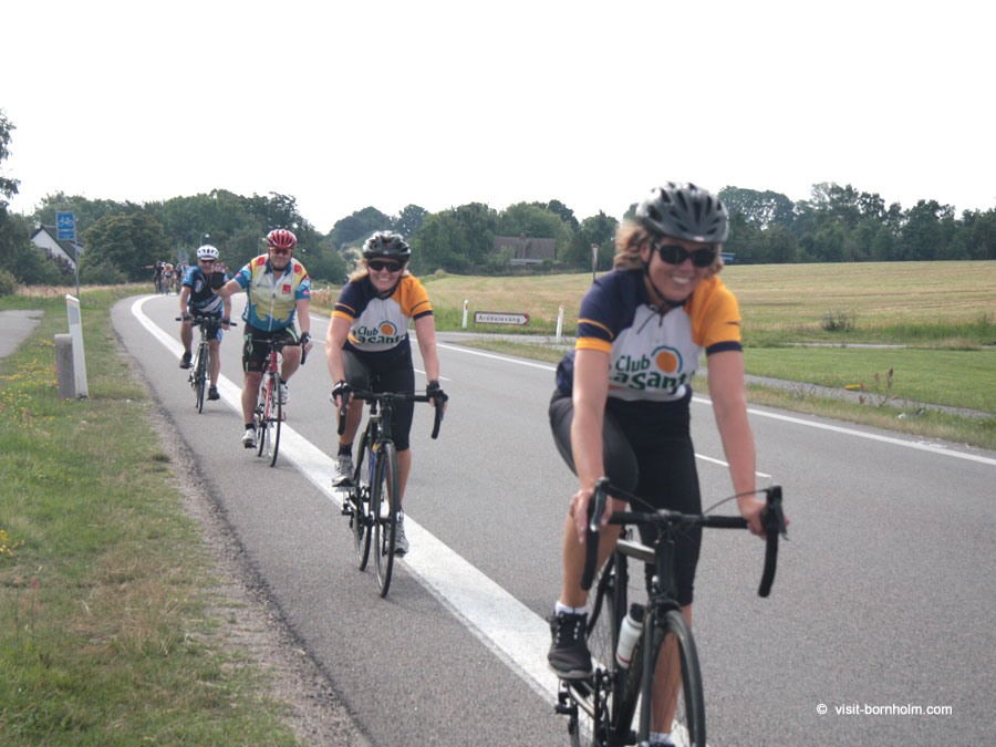 Cyklister på Bornholm Rundt-ruten