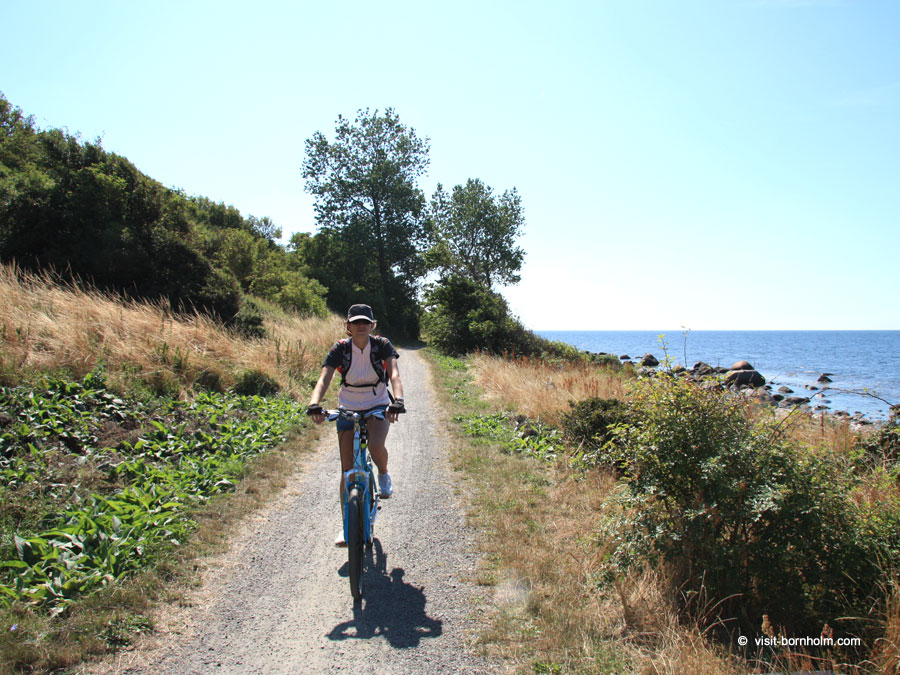 Cykelrute langs klipperne i det nordlige Bornholm
