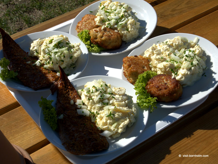 Geräucherter Fisch auf Bornholm