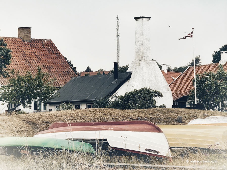 Gudhjem im Vintage-Stil