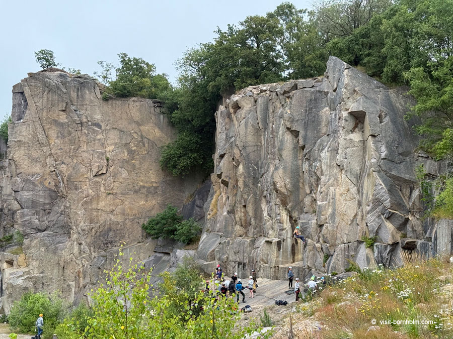 Moseløkken stenbrud – sportklatring på Bornholm