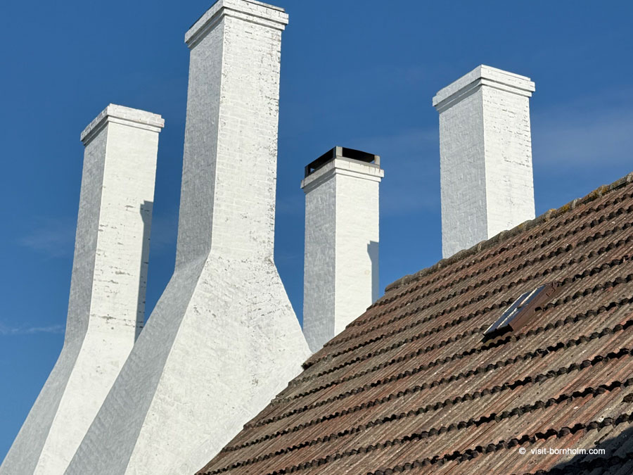 Smokehouse chimneys in Hasle