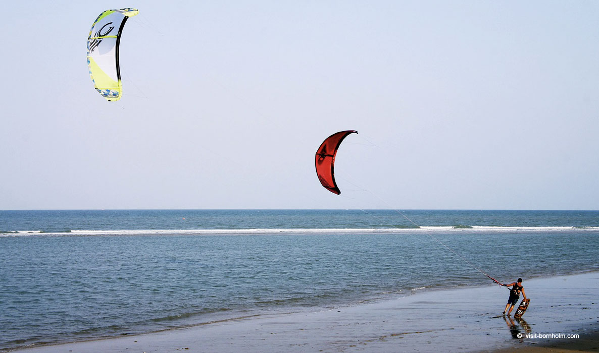 Kitesurfing på Bornholm - Balka, Dueodde