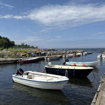 Bølshavn – eine Küstensiedlung zwischen Svaneke und Gudhjem
