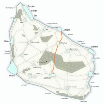 Cykelrute 25 Bornholm – fra Melsted gennem Almindingen til Aakirkeby
