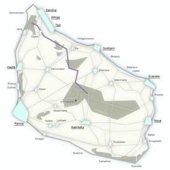 Cykelrute 26 Bornholm – Slotslyngen, Ols Kirke og Ekkodalen