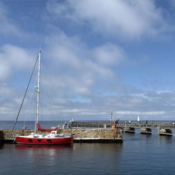 Den nordlige havn i Gudhjem (Nørresand Havn)