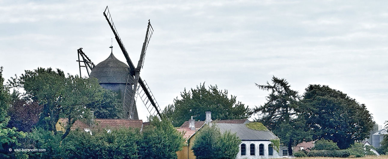 Windmühlen und alte Mühlen auf Bornholm